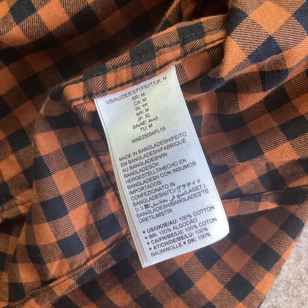 NWT Amazon Essentials Rust & Black Soft Flannel B… - image 8